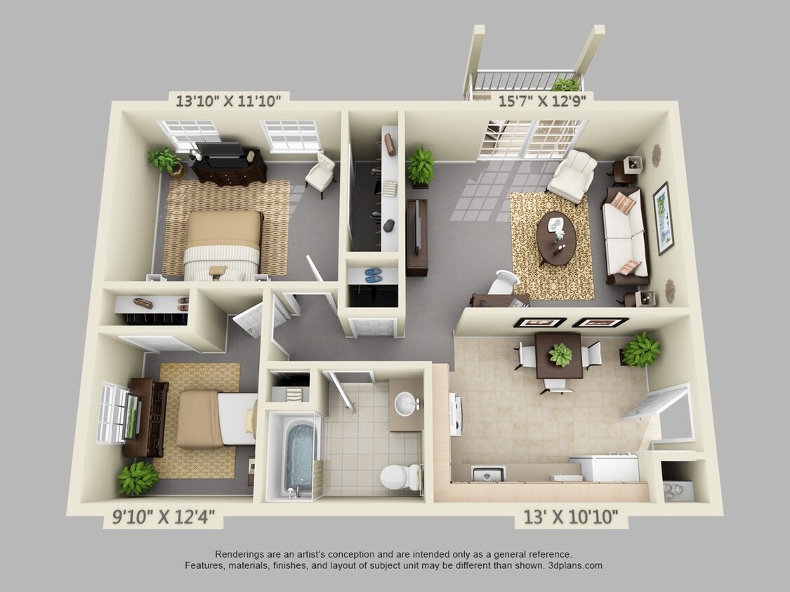 Floor Plan - Two Bedroom