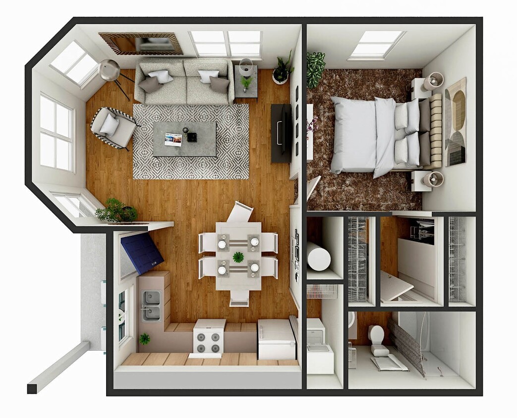 Floor Plan - MCS-1X1-MKT