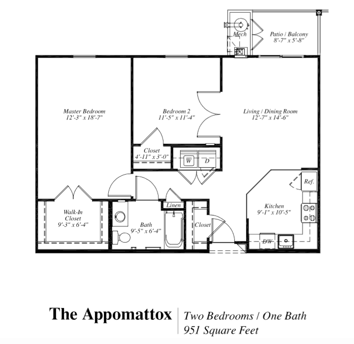 Floor Plan - APPOMATTOX