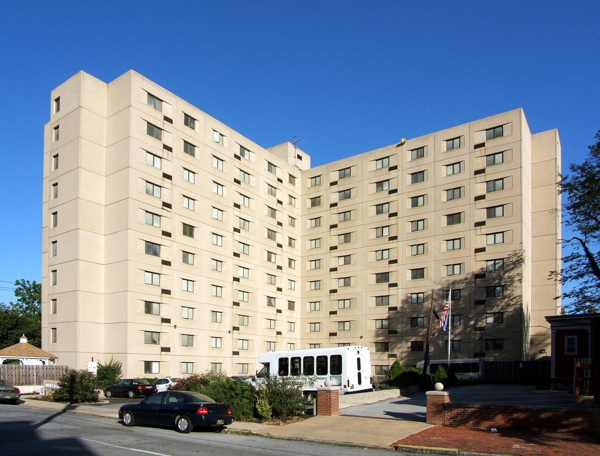 View from the west - Luther Towers II Apartments
