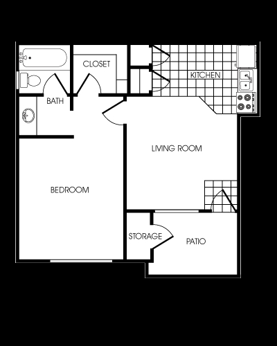 1BR/1BA - 1 BEDROOM