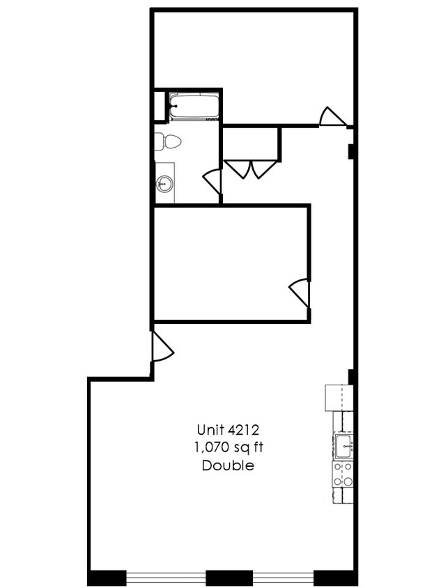 4212: $1370/m + utilities (avail mid-Oct) - Double (1 Bath)