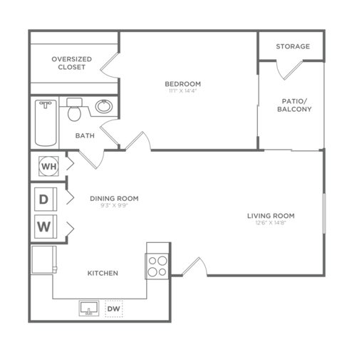 Abacoa | 1x1 | 740 SF - Abacoa (750 SF)